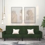 Voir la diapositive 1 : VIDAXL Canape-lit a 2 places vert fonce velours