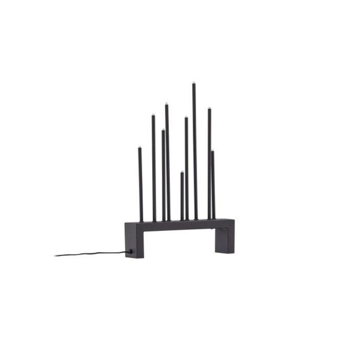 Paris Prix Lampe à Poser Bougeoir Déco  Vallasen  27cm Marron