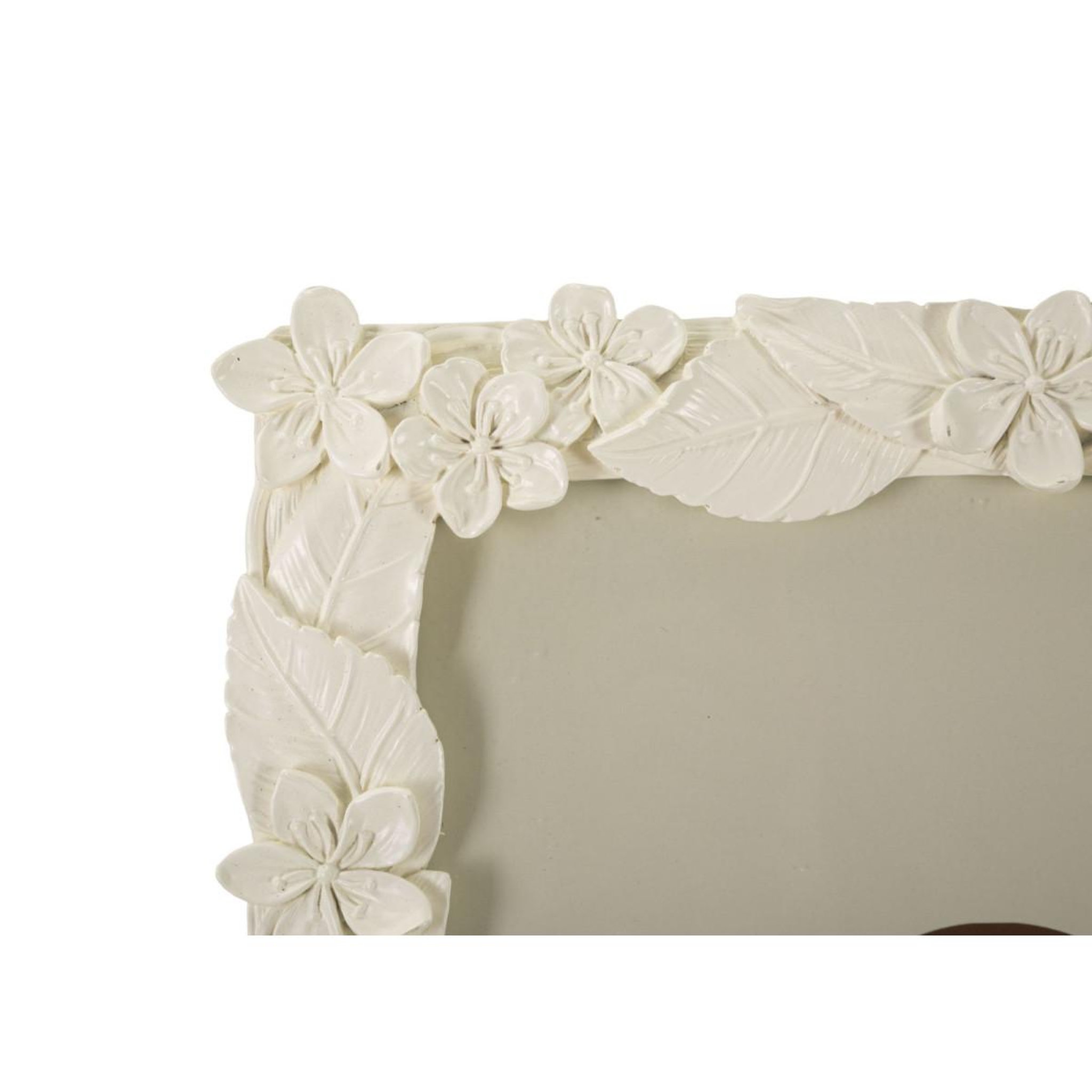 Voir la diapositive 3 : Paris Prix Cadre photo déco fleurs  leaf  20x25cm crème