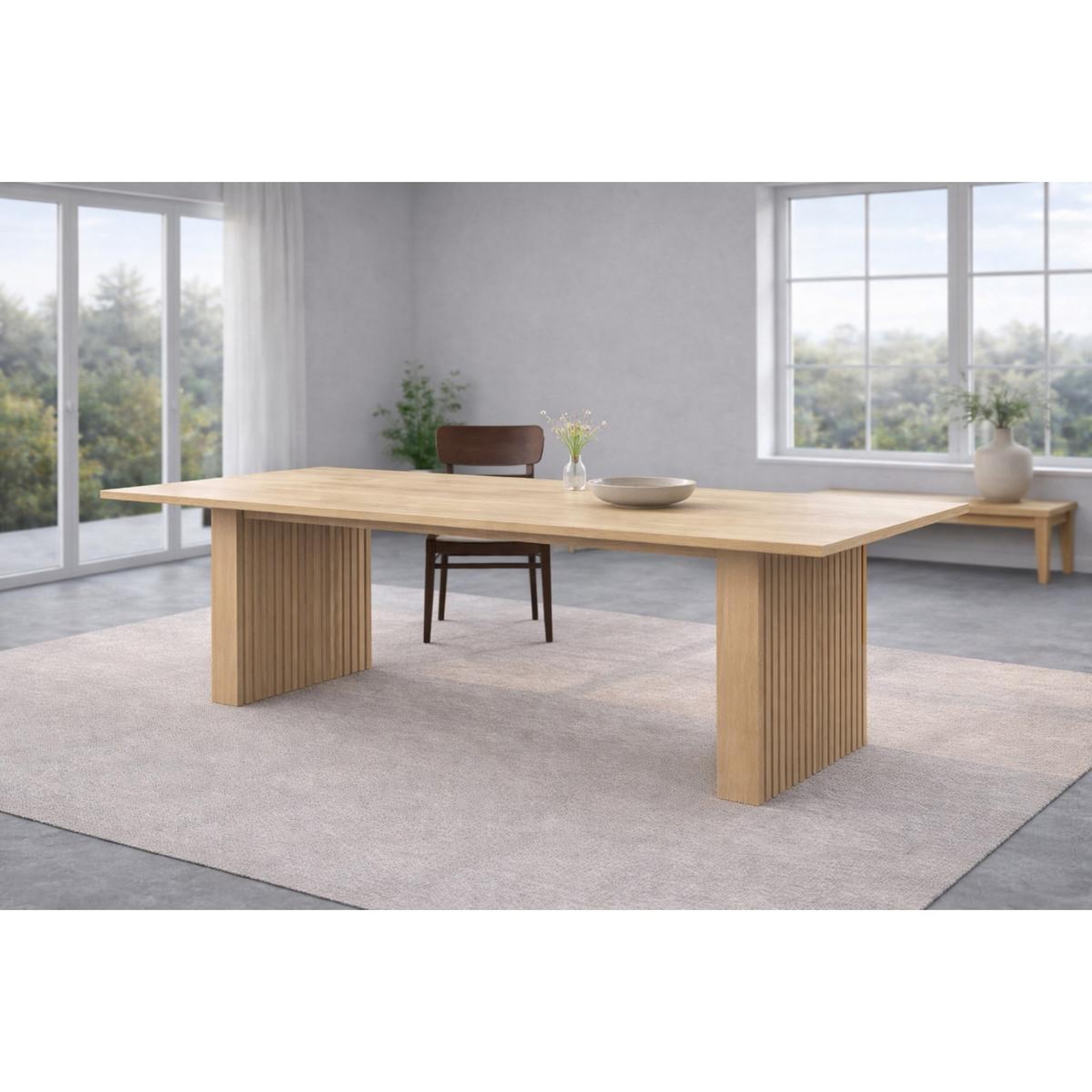 Voir la diapositive 3 : Paris Prix Table à manger extensible  humle  200-300cm naturel