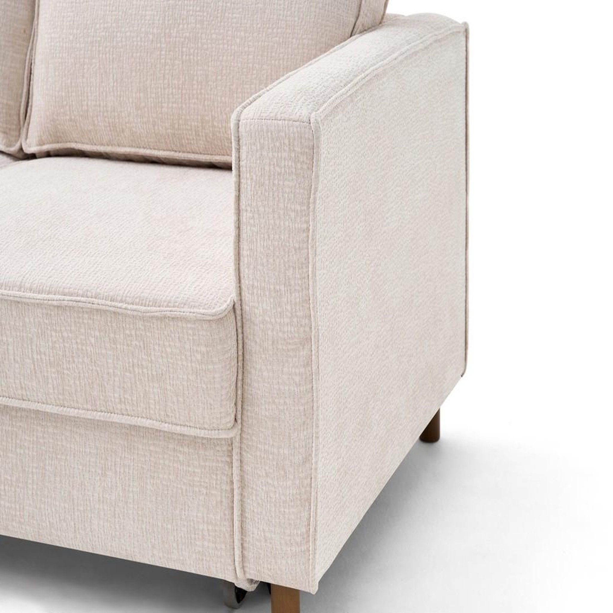 Voir la diapositive 6 : LISA DESIGN Jake - canapé d'angle gauche 5 places convertible en tissu velours relief