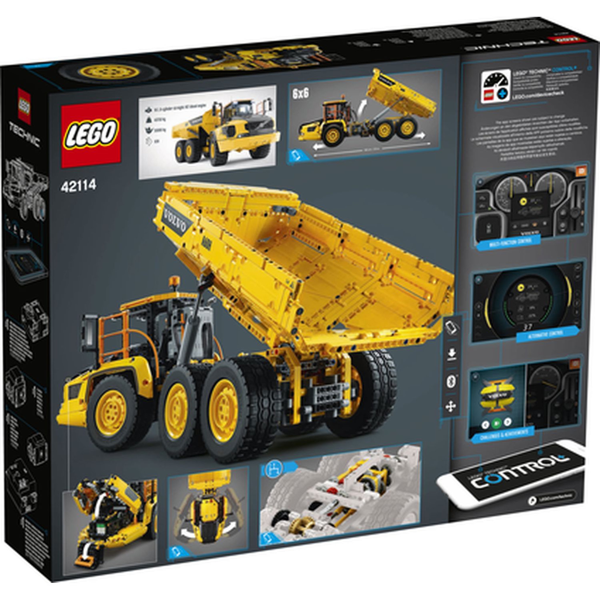 Voir la diapositive 8 : LEGO Technic 42114 - Le tombereau articulé Volvo 6x6