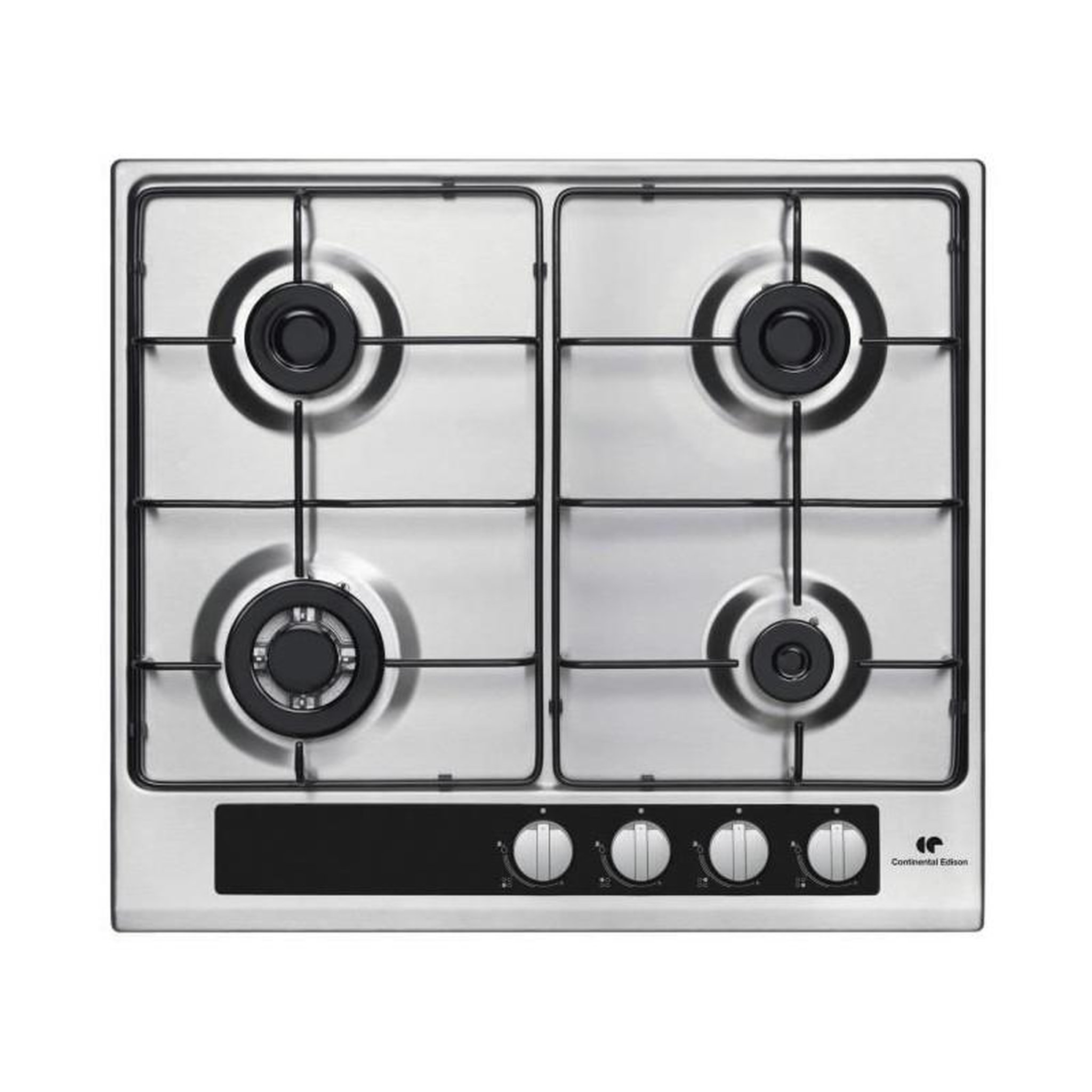 CONTINENTAL EDISON Table gaz 4 foyers dont 1 triple couronne inox – Continental Edison