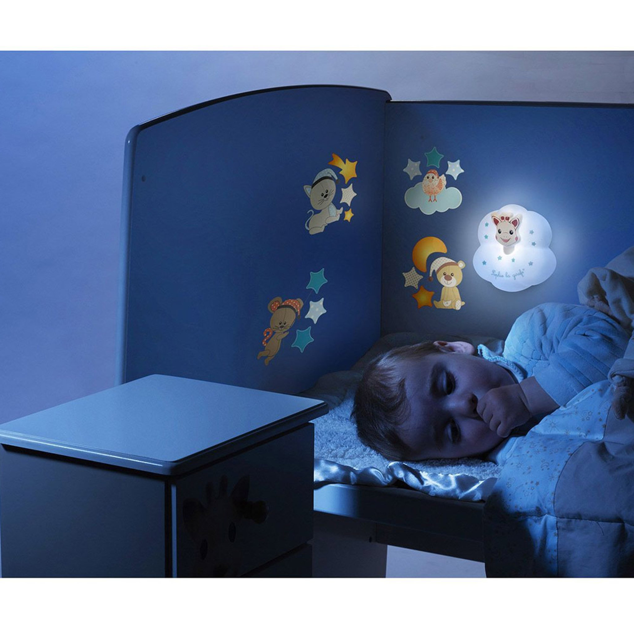 Voir la diapositive 2 : VULLI Veilleuse tactile Tap'On light Sophie la girafe