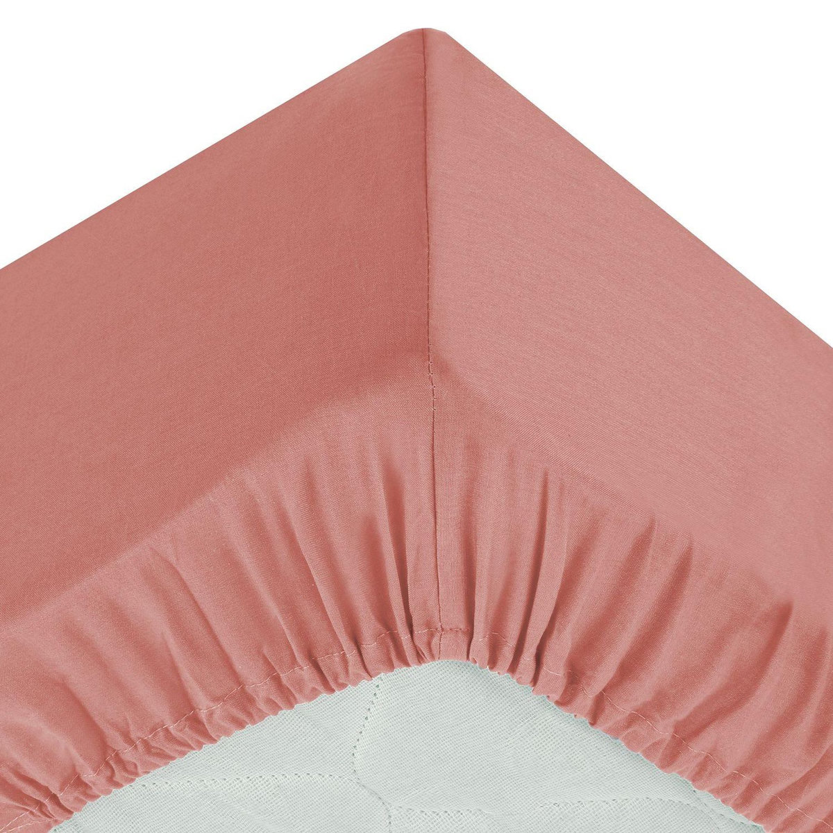 ATMOSPHERA Drap Housse bonnet 30 cm 100% Coton Esther