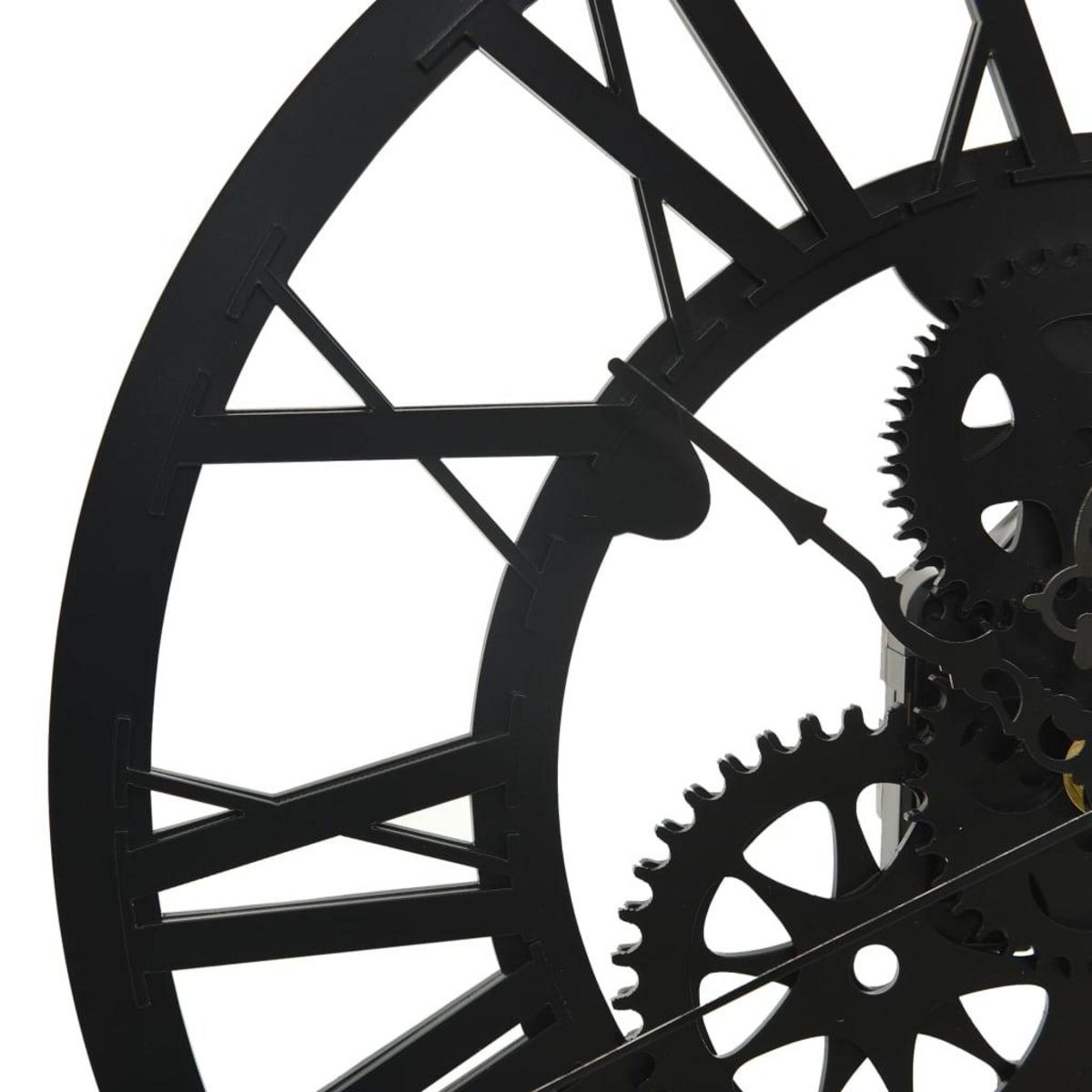 VIDAXL Horloge murale Noir 30 cm Acrylique