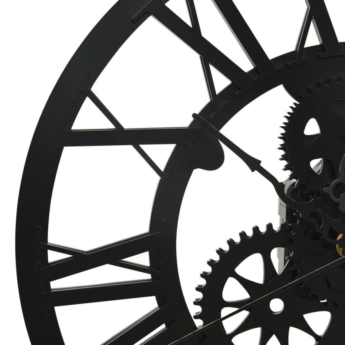 VIDAXL Horloge murale Noir 30 cm Acrylique