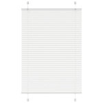 VIDAXL Store plisse blanc 90x100 cm largeur du tissu 89,4 cm polyester