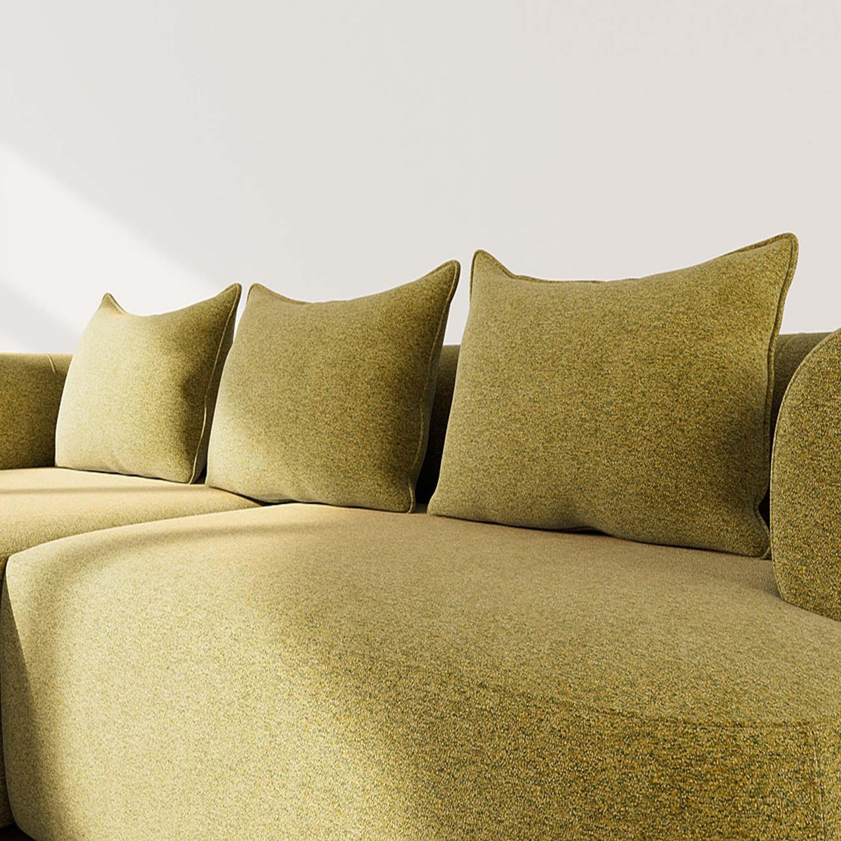 LISA DESIGN Angela - canapé d'angle gauche 4 places en velours texturé