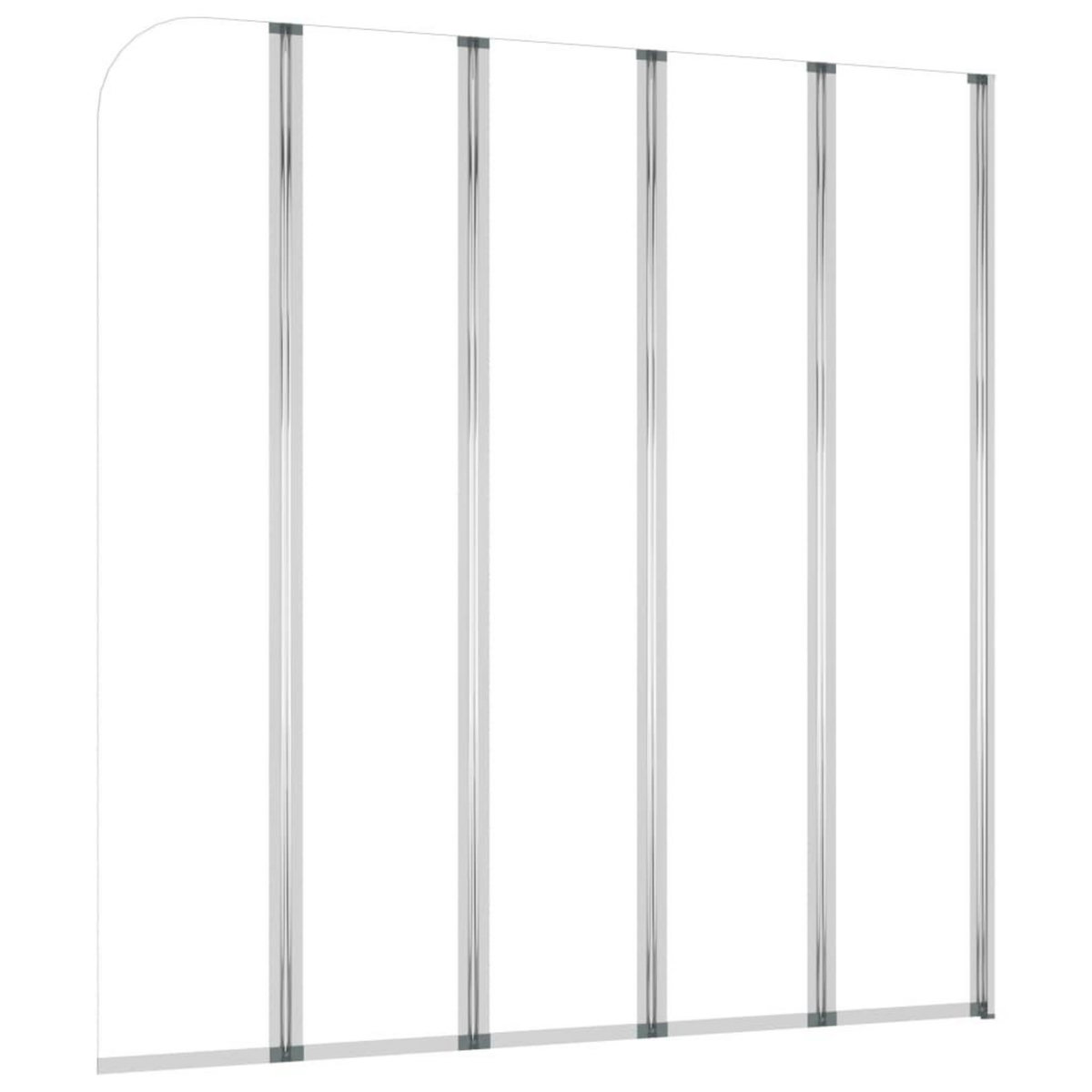 VIDAXL Enclos de bain 120x140 cm Verre trempe Transparent