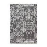 Paris Prix Tapis Jacquard Vintage  River  Gris & Anthracite. Coloris disponibles : Gris