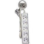 VELAMP Multiprise de 5 prises 2 pôles + terre