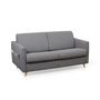 Voir la diapositive 2 : Canapé convertible  140 cm système couchage express 3 places en tissu TAMY