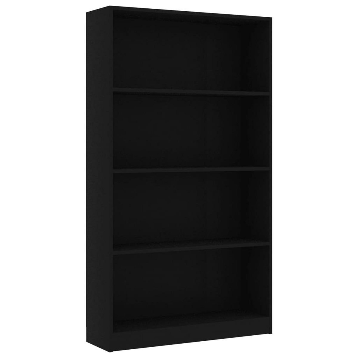 VIDAXL Bibliotheque a 4 niveaux Noir 80x24x142 cm Bois d'ingenierie