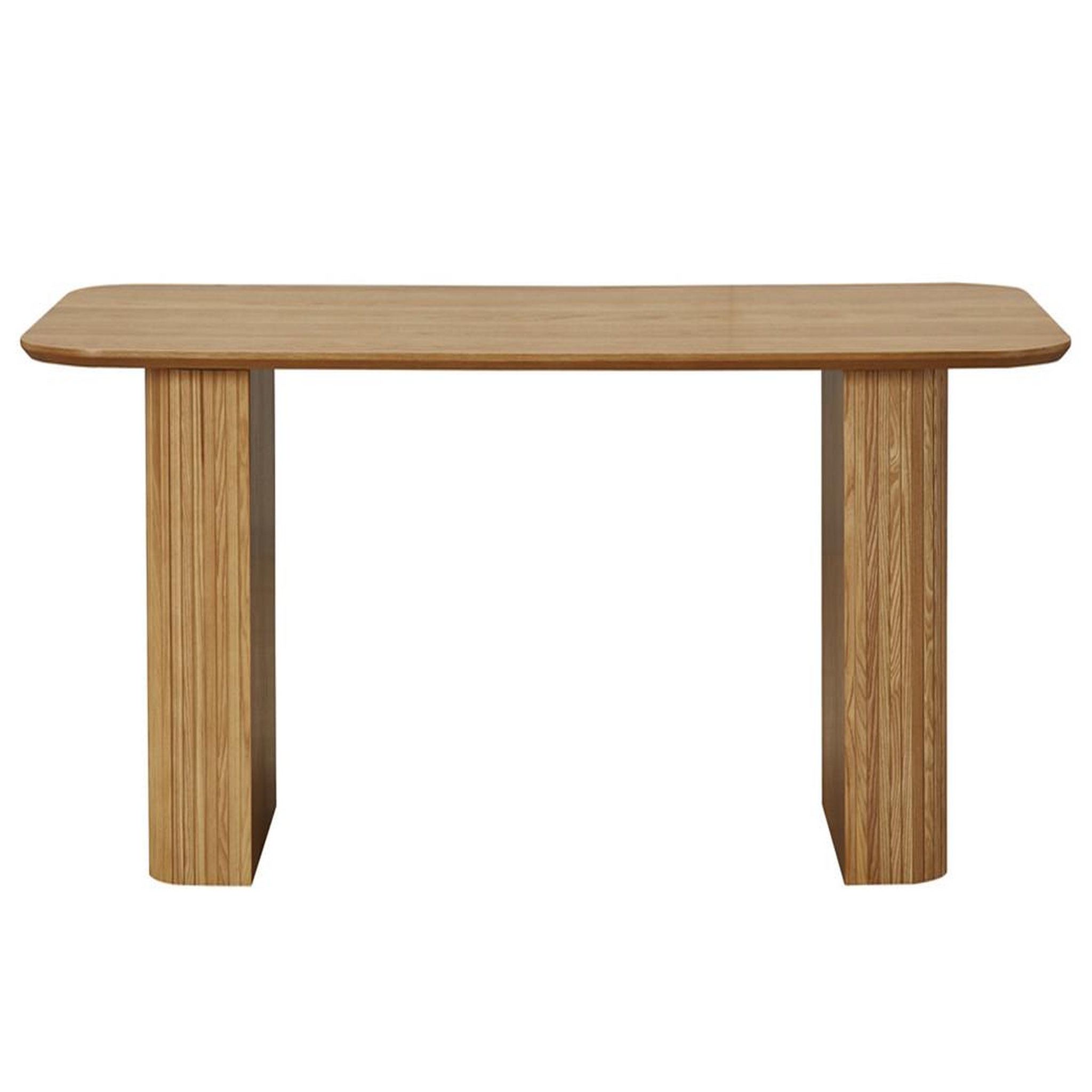 Voir la diapositive 1 : BEST MOBILIER Milazzo - table à manger - bois plaqué chêne et cannage - 180 cm