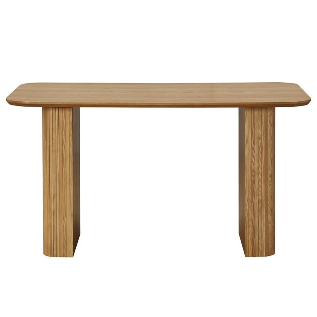 LISA DESIGN Milazzo - table à manger - bois plaqué chêne et cannage - 180 cm