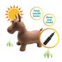 Voir la diapositive 4 : Lexibook Poney Sauteur Gonflable avec housse en peluche
