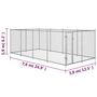 Voir la diapositive 6 : VIDAXL Chenil exterieur pour chiens 7,6 x 3,8 x 1,9 m