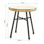 Voir la diapositive 4 : HomeStyle4U Ensemble salon de jardin Table et 2 chaises bistro