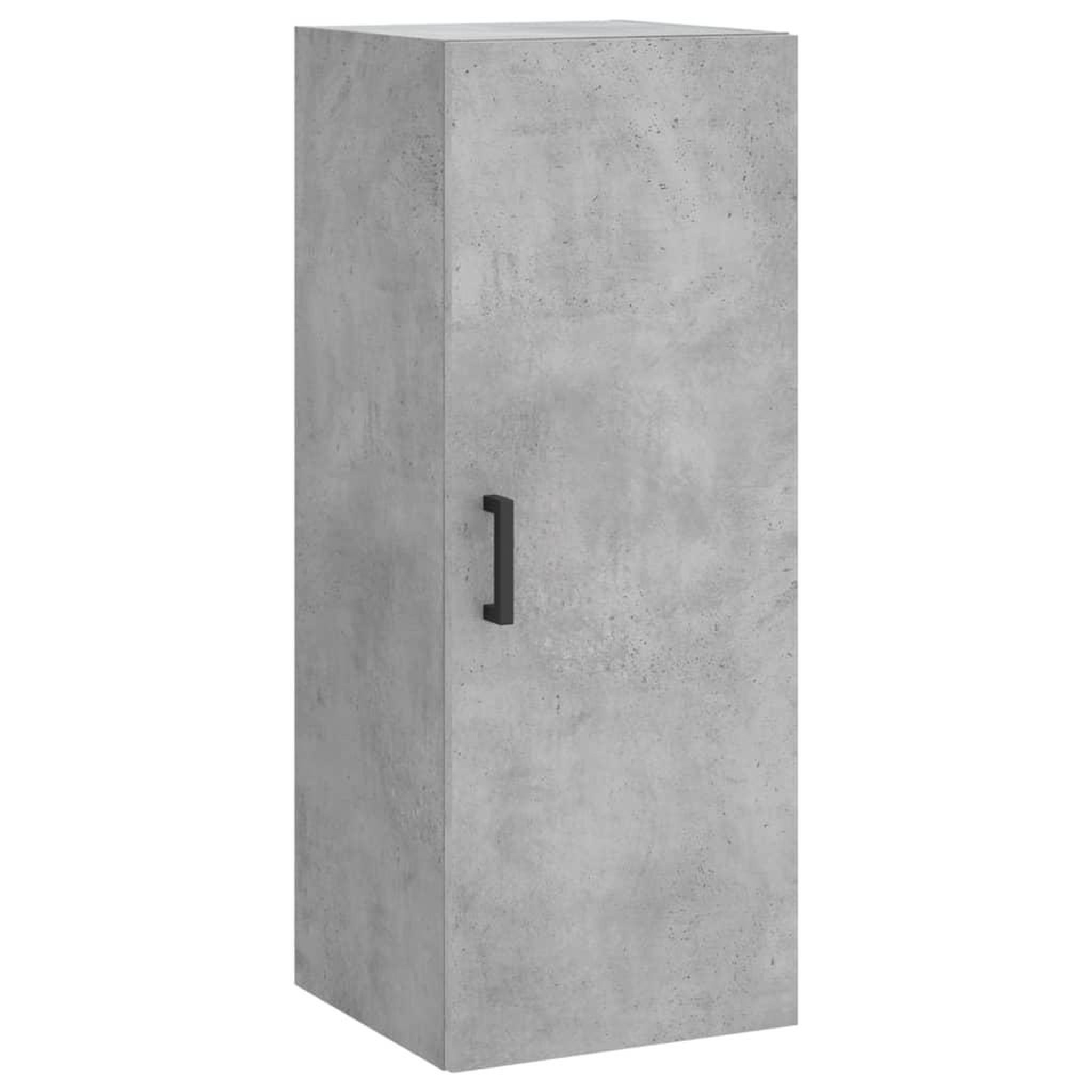 Voir la diapositive 5 : VIDAXL Buffet haut Gris beton 34,5x34x180 cm Bois d'ingenierie