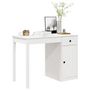 Voir la diapositive 4 : VIDAXL Bureau Blanc 100x50x75 cm Bois massif de pin