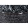 Voir la diapositive 4 : Paris Prix Tabouret en Tissu  Doric  50cm Anthracite & Argent