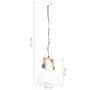 Voir la diapositive 6 : VIDAXL Lampe suspendue industrielle 25 W Blanc Rond 30 cm E27