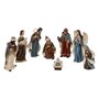 Voir la diapositive 1 : FEERIC LIGHT & CHRISTMAS Lot de 8 Santons en Résine  Crèche de Noël  16cm Multicolore