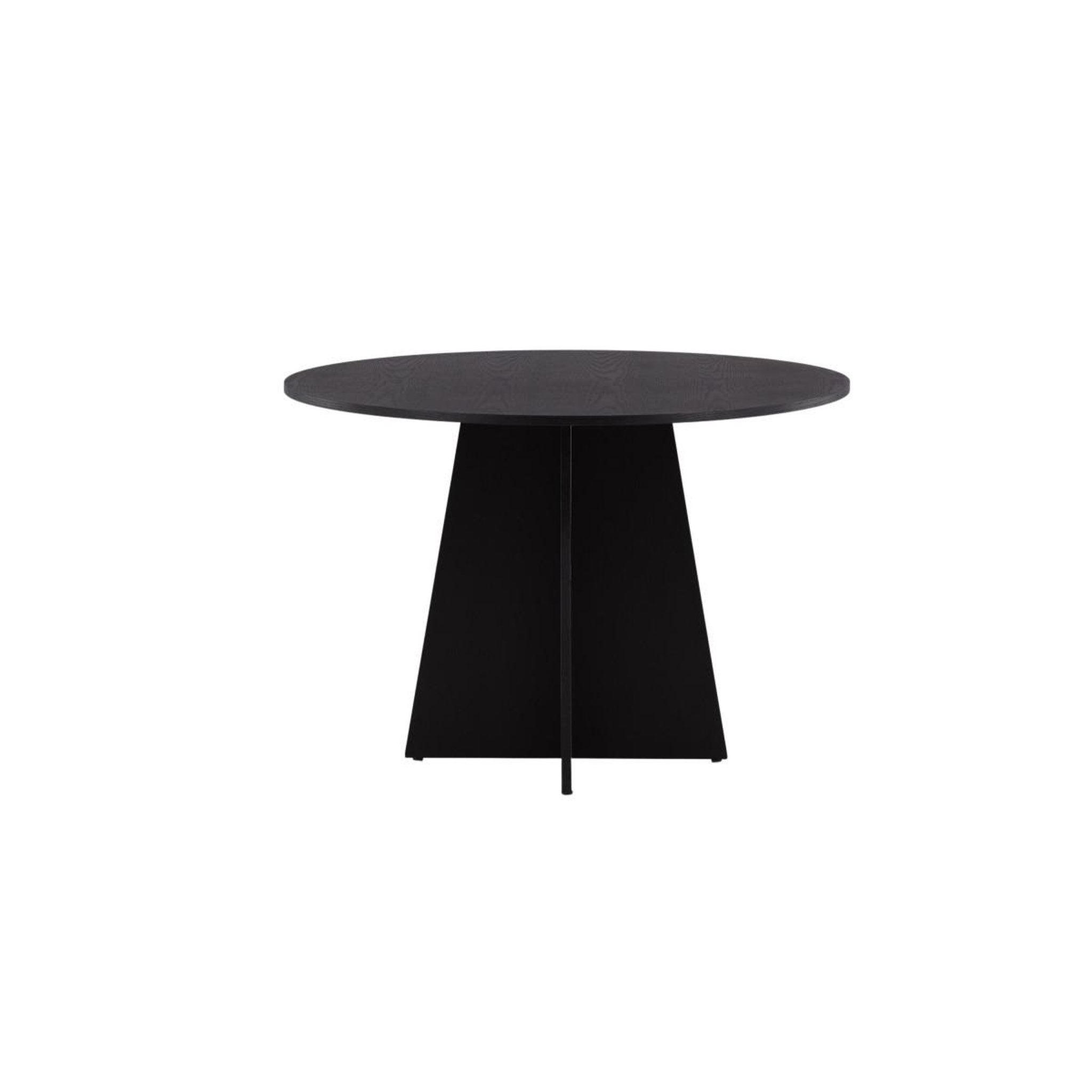 Voir la diapositive 2 : Paris Prix Table à manger ronde  bootcut  110cm noir