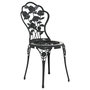 Voir la diapositive 3 : VIDAXL Chaises de bistro lot de 2 Aluminium coule Noir