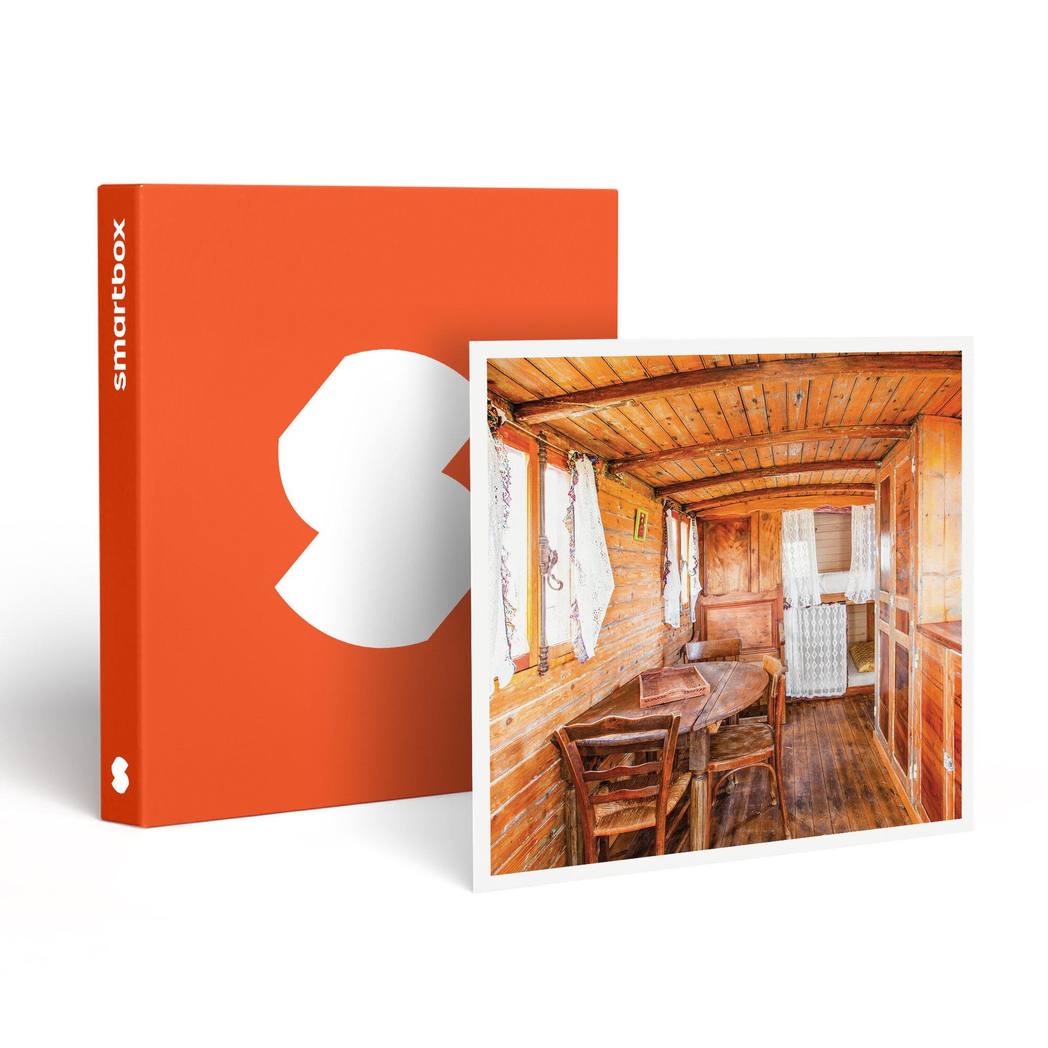 Smartbox 3 jours en roulotte familiale avec accès au parc animalier près de lyon - coffret cadeau séjour