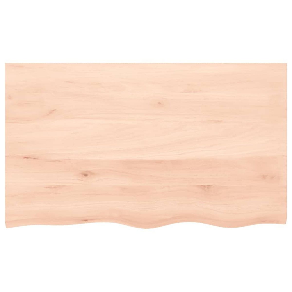 VIDAXL Etagere murale 100x60x(2-4) cm bois de chene massif non traite