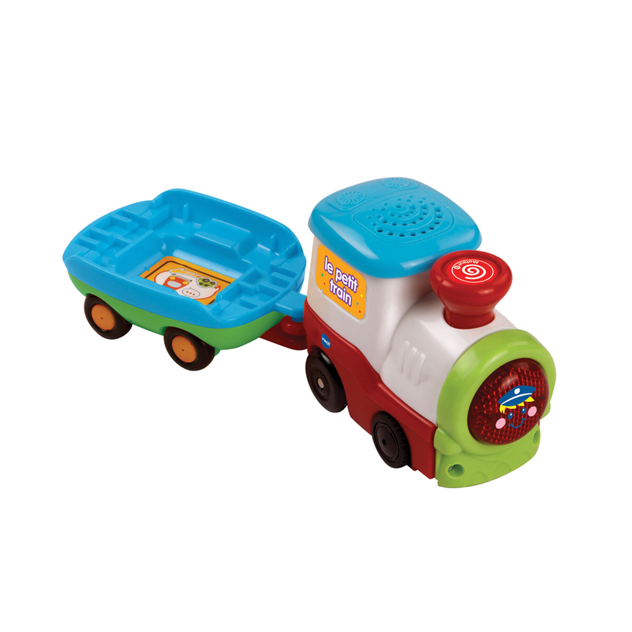 Voir la diapositive 2 : VTECH Mon circuit train interactif (+Romain, le p'tit train) - Tchou Tchou Bolides 