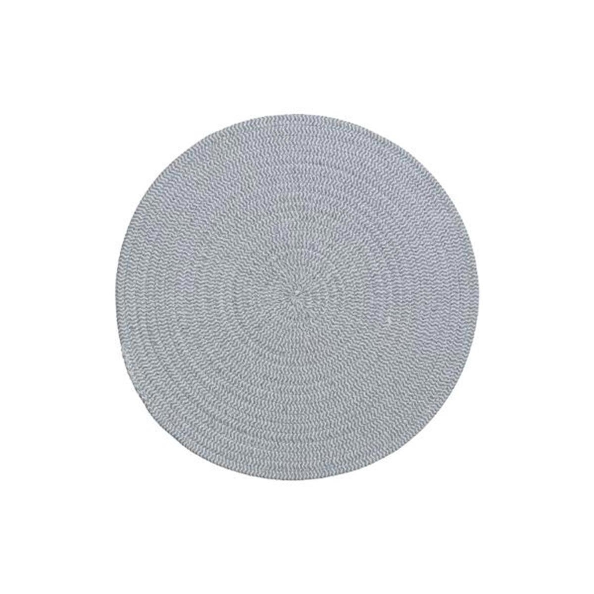 SECRET DE GOURMET Set de table déco  coton  38cm gris