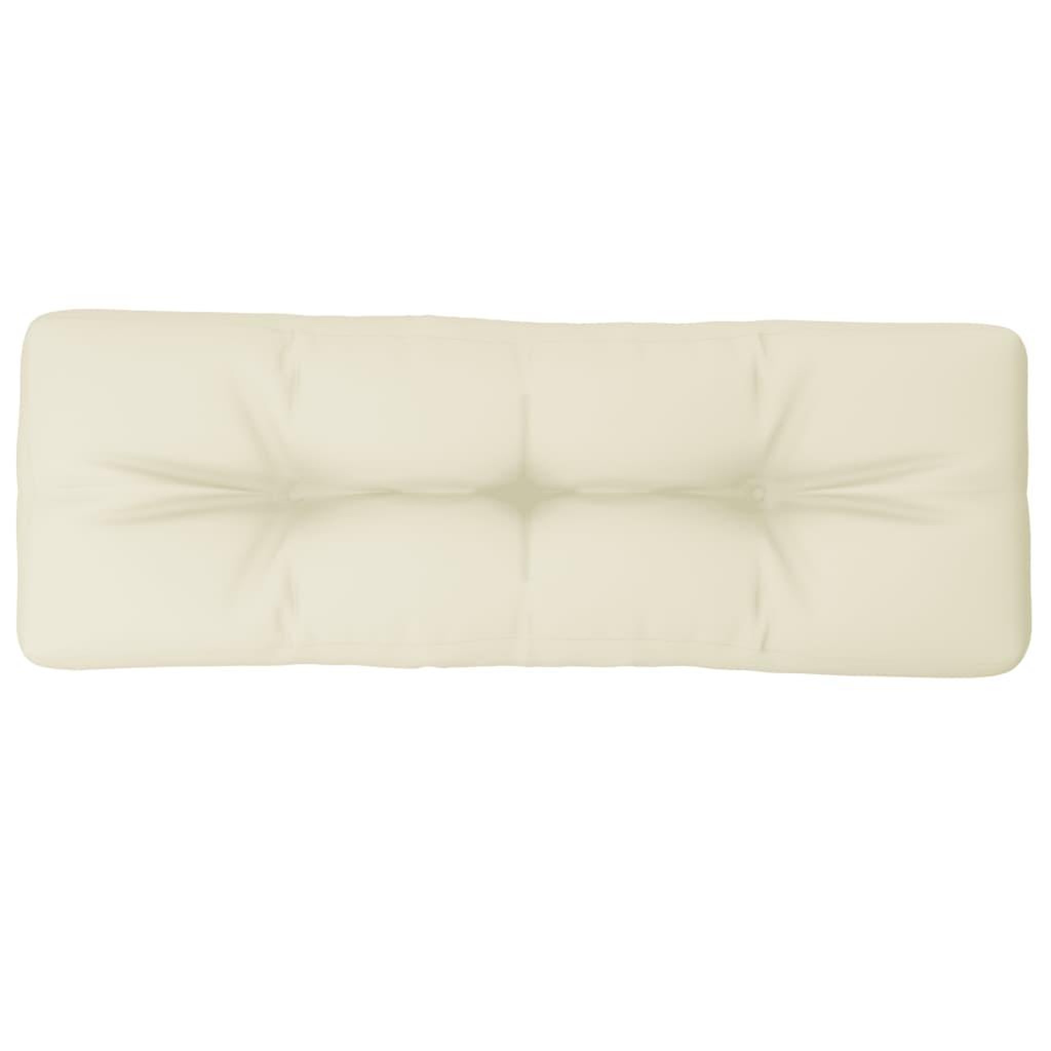 Voir la diapositive 2 : VIDAXL Coussin de palette creme 120x40x12 cm tissu