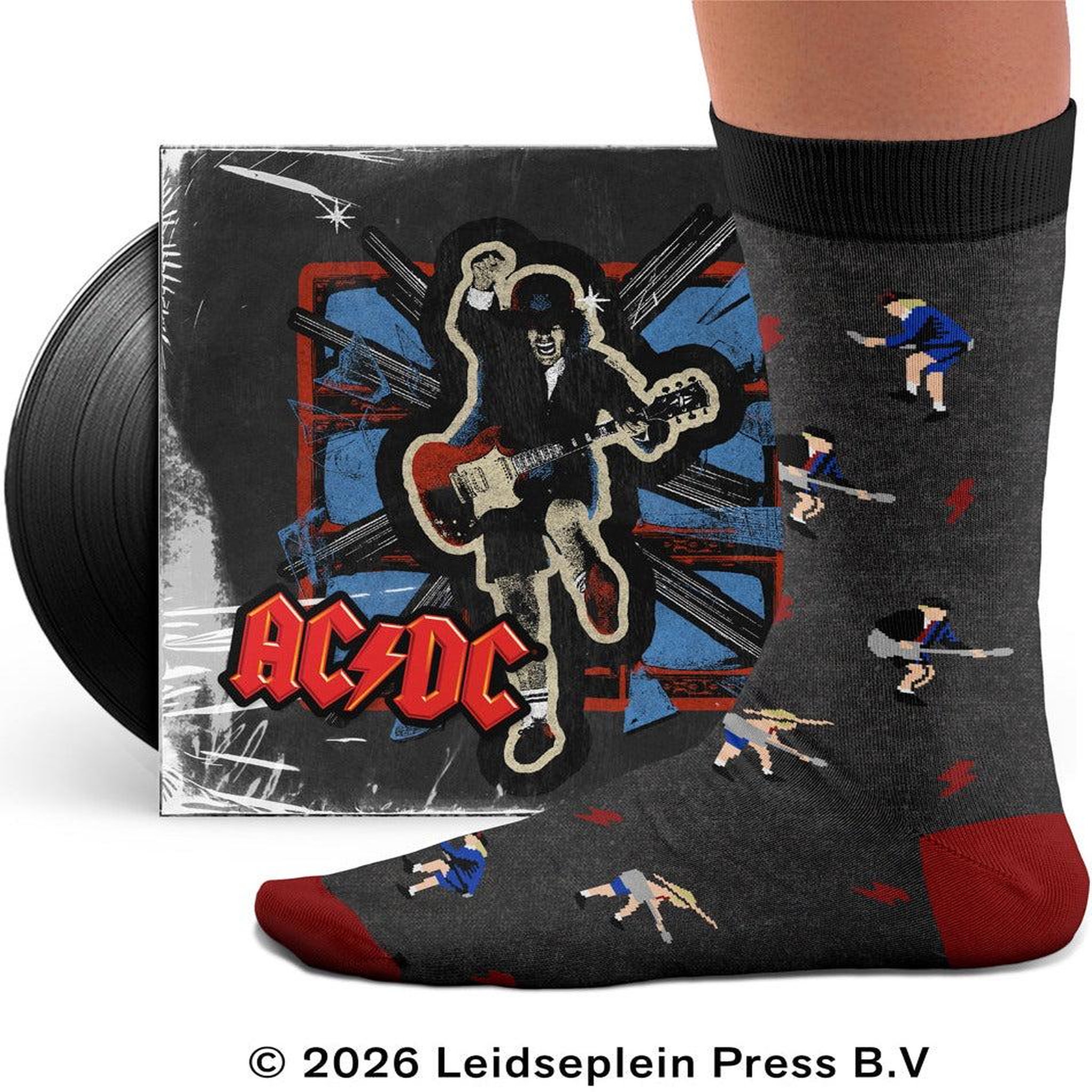 Voir la diapositive 5 : SOCK AFFAIRS Chaussettes ac/dc, angus young