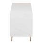 Voir la diapositive 3 : Paris Prix Buffet 4 Tiroirs & 2 Portes  Remina  150cm Blanc & Or