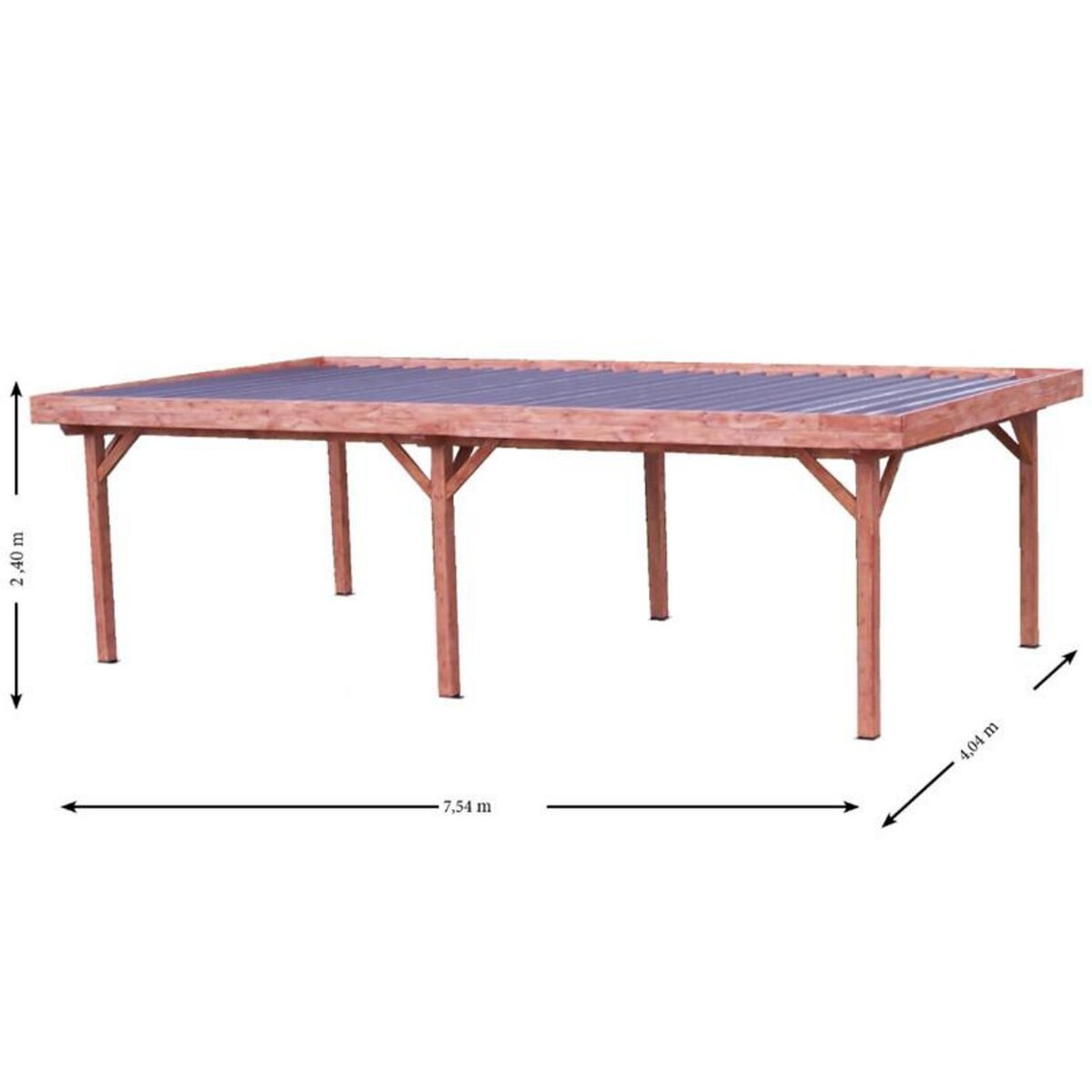 Hisense Pergola 24.64m² bois naturel - om3570.0