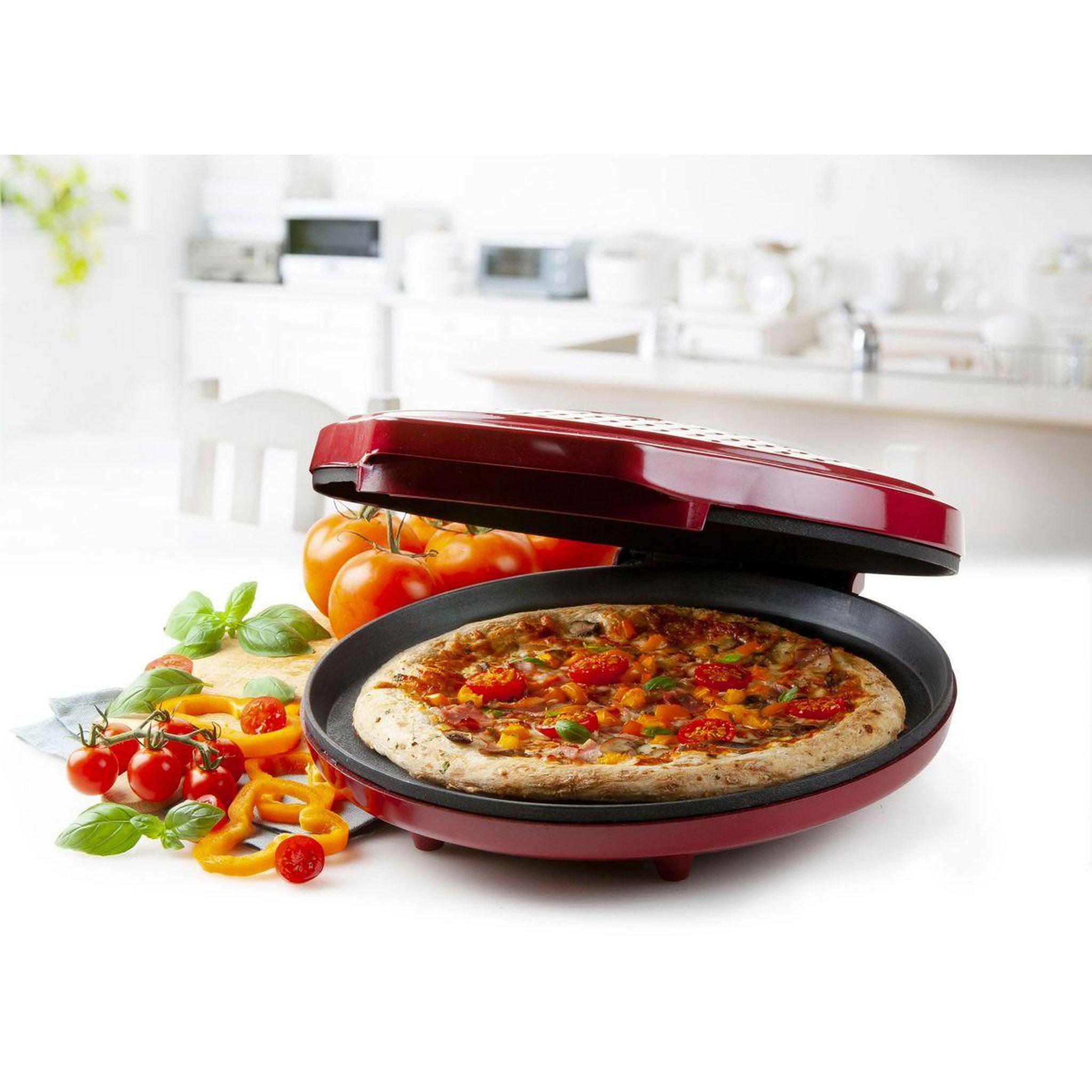 Voir la diapositive 4 : Domo Four à pizza électrique My Express DO9177PZ