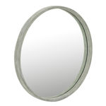 Paris Prix Miroir Mural Design en Cuir  Tortu  41cm Vert