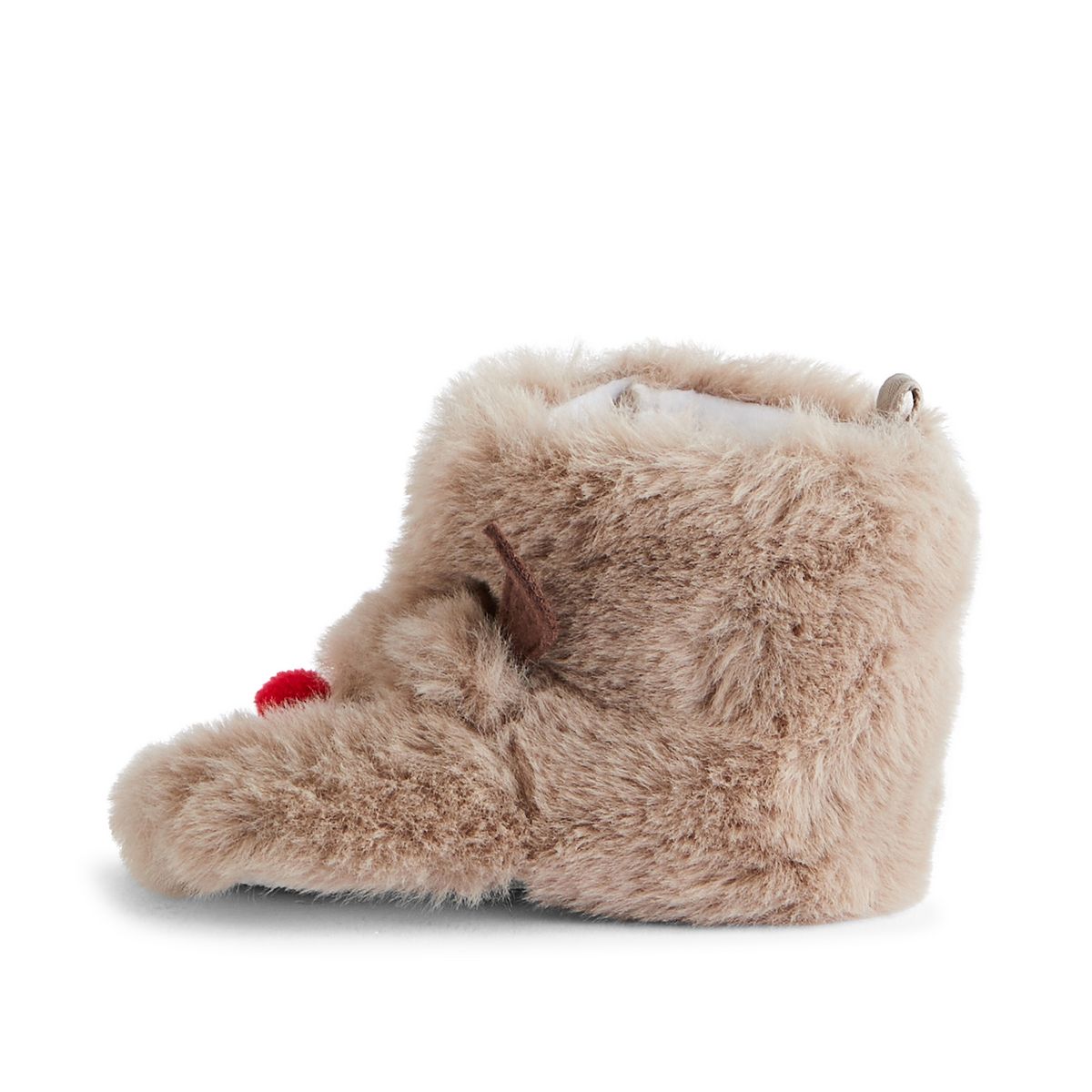 INEXTENSO Chaussons de naissance fausse fourrure bébé fille