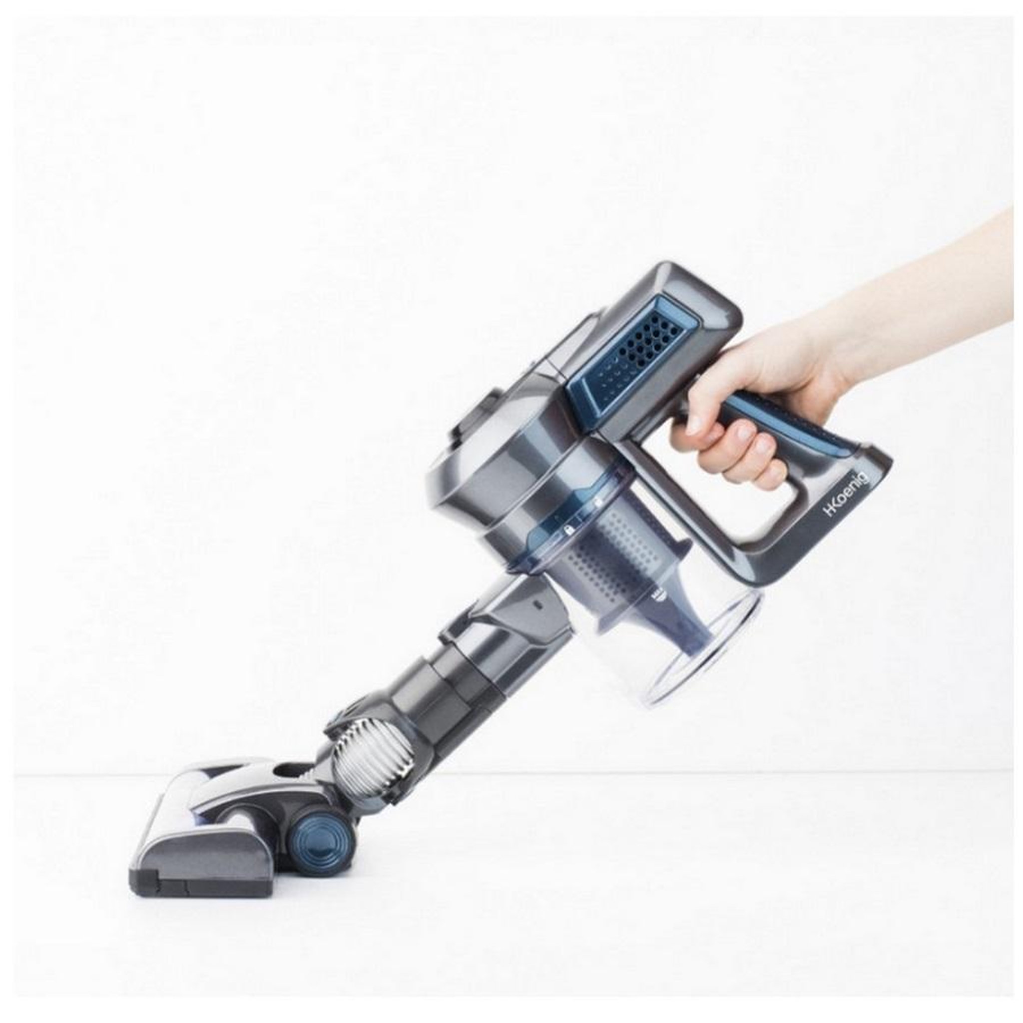 Voir la diapositive 5 : H.Koenig Aspirateur balai rechargeable 22.2v - up680