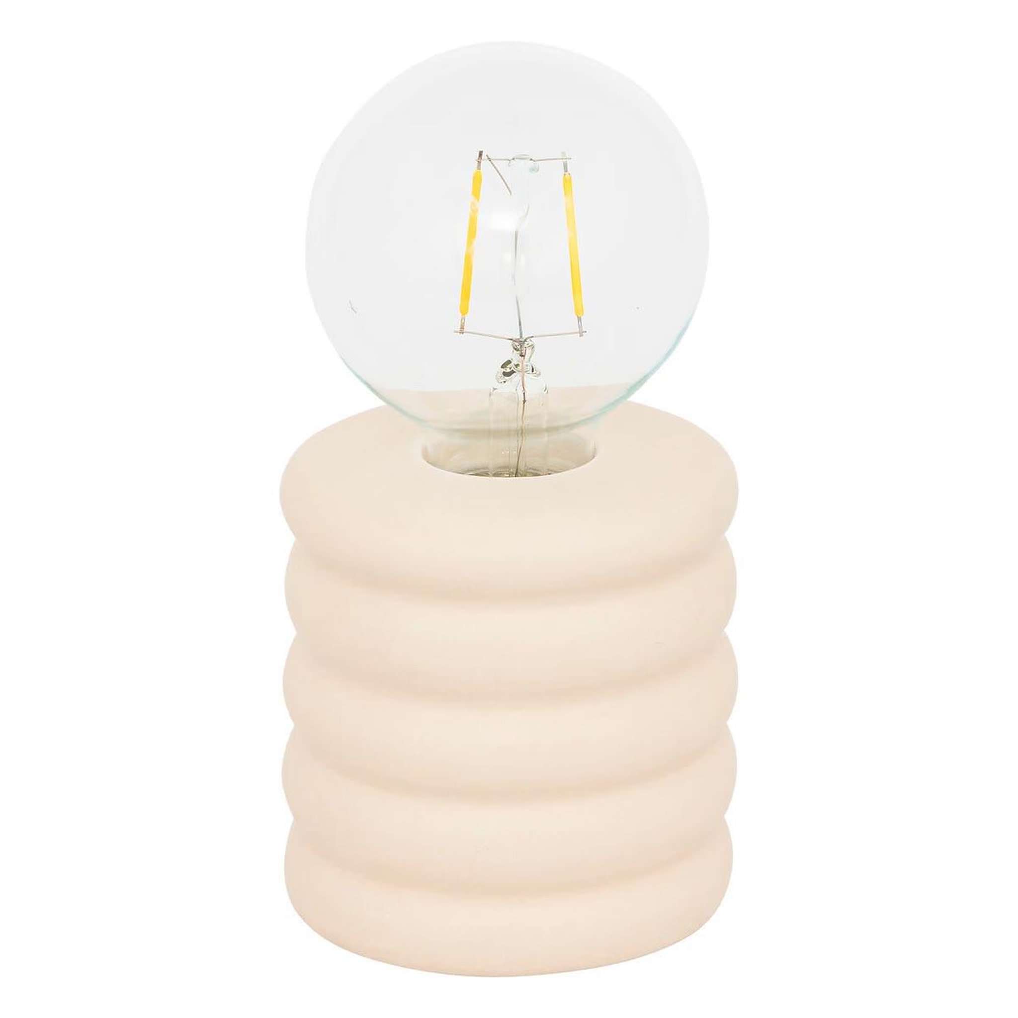 ATMOSPHERA Lampe à poser led en dolomite  perry  19cm beige