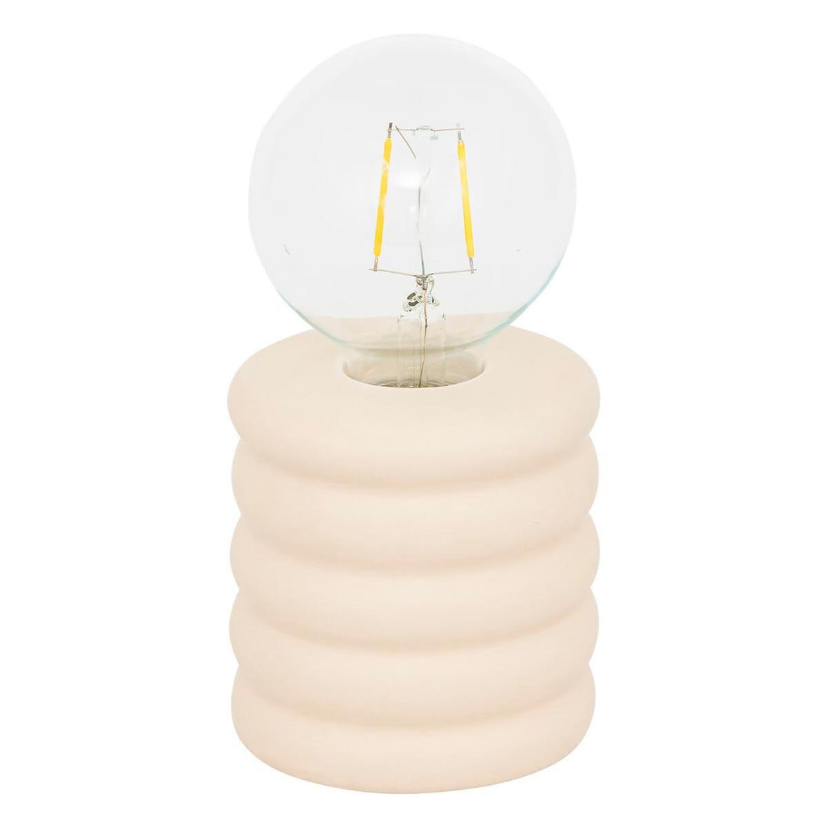 ATMOSPHERA Lampe à Poser LED en Dolomite  Perry  19cm Beige