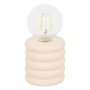 Voir la diapositive 1 : ATMOSPHERA Lampe à Poser LED en Dolomite  Perry  19cm Beige
