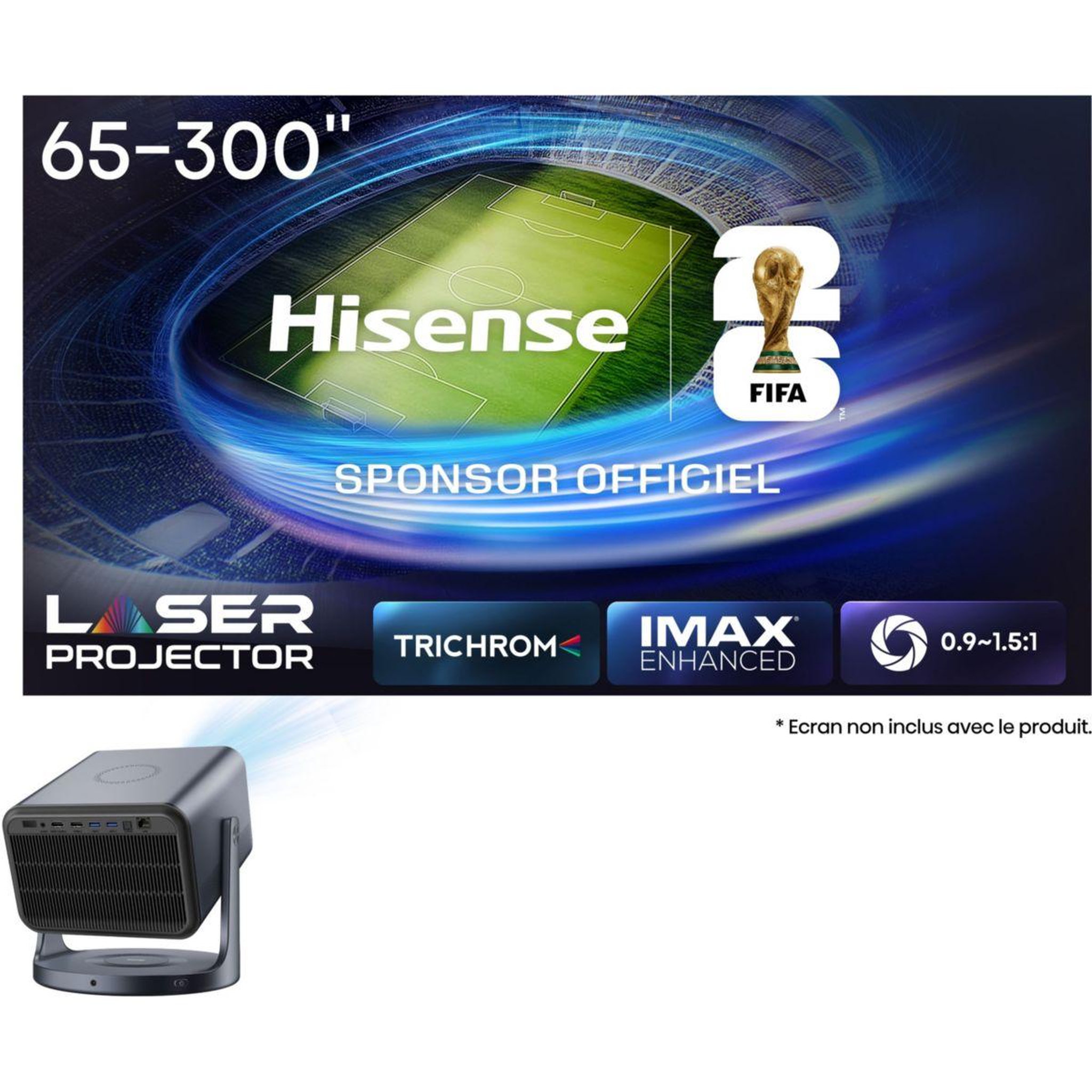 Hisense Vidéoprojecteur home cinéma laser tv trichroma c2 pro