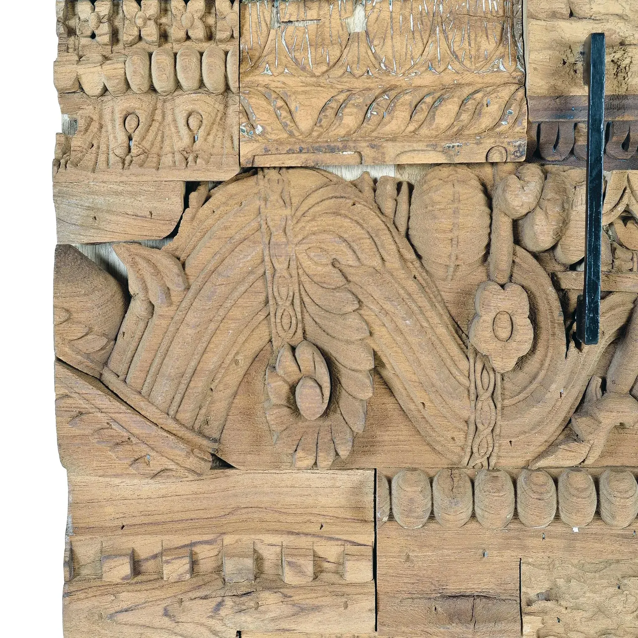 Voir la diapositive 4 : GINER Y COLOMER SL Armoire en bois de manguier et bois récupéré 90cm style boho ethnique sculpté
