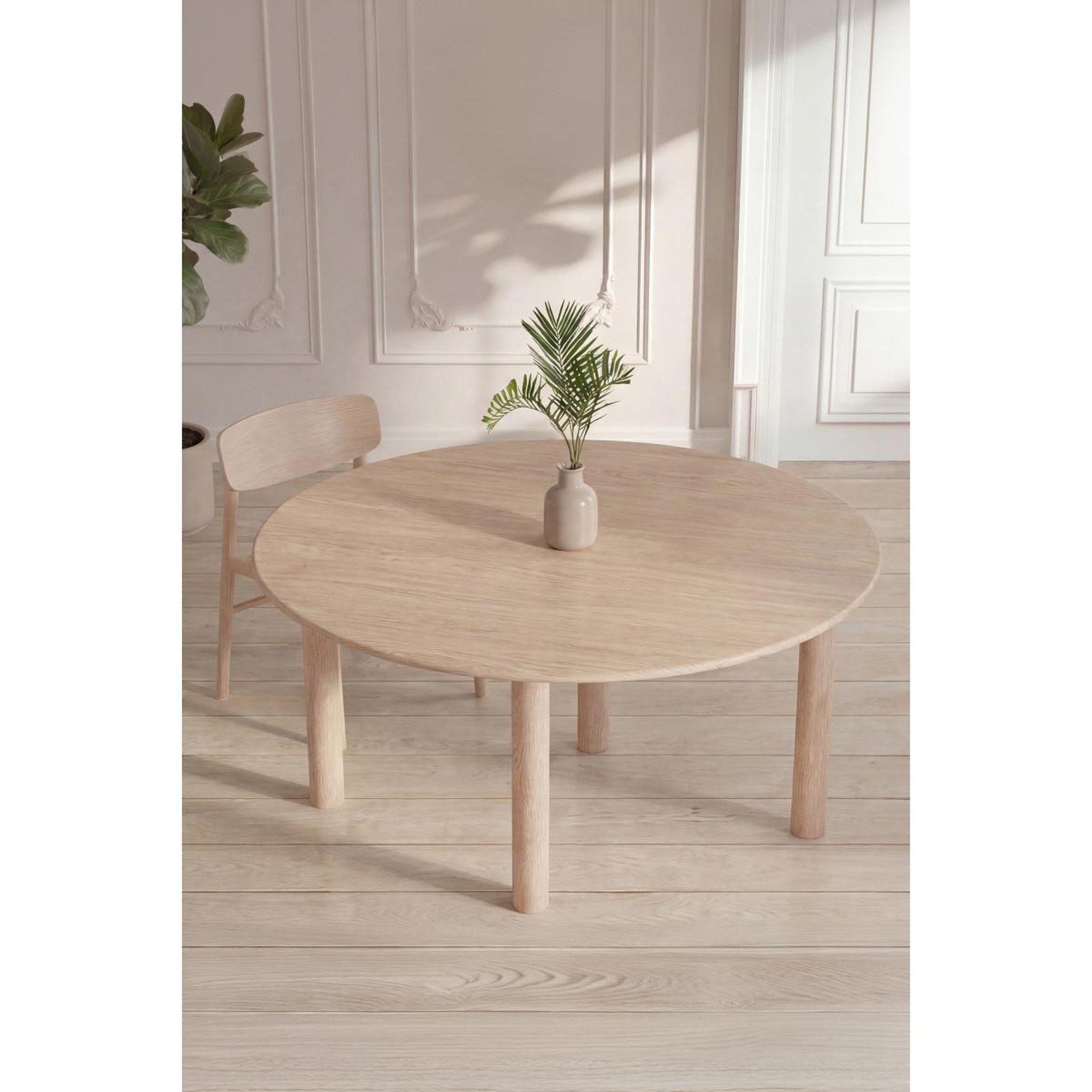 Voir la diapositive 4 : Paris Prix Table à manger ovale  hilo  130cm naturel