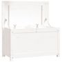 Voir la diapositive 2 : VIDAXL Boîte de rangement Blanc 80x40x45,5 cm Bois massif de pin