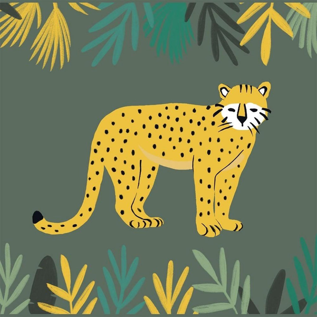 Douceur d'Intérieur Tapis velours 45x75 cm Animaux and co